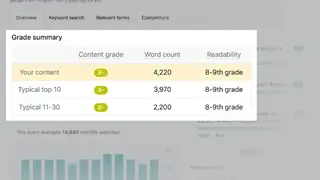 Clearscope screenshot