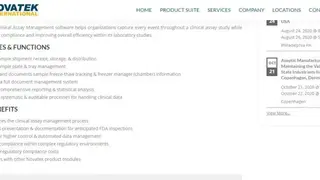 Clinical Assay Management screenshot