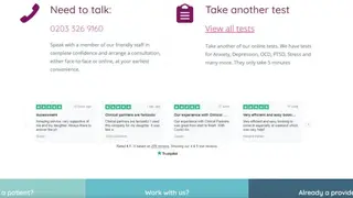 Clinical Partners Stress test screenshot