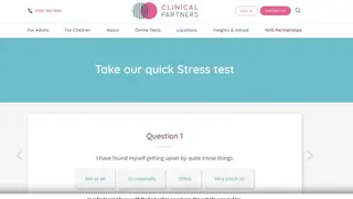 Clinical Partners Stress test screenshot