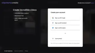 Clipchamp Create screenshot