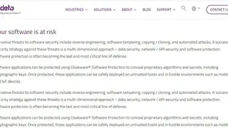 Cloakware Software Protection screenshot