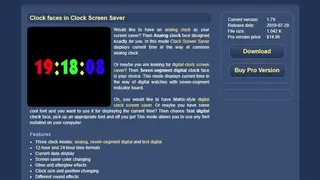 Clock Screen Saver screenshot