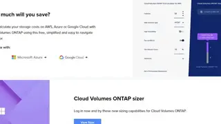 Cloud Volumes ONTAP screenshot