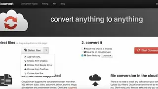 Cloudconvert screenshot