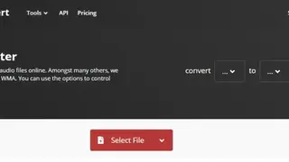 CloudConvert Audio Converter screenshot
