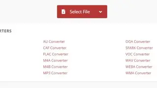 CloudConvert Audio Converter screenshot