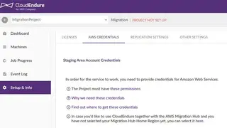CloudEndure Disaster Recovery screenshot