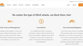 CloudFlare DDoS screenshot