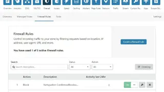 Cloudflare WAF screenshot
