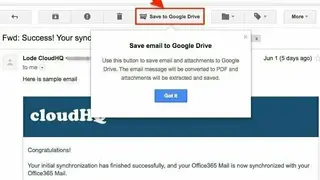 cloudHQ Chrome Extensions screenshot