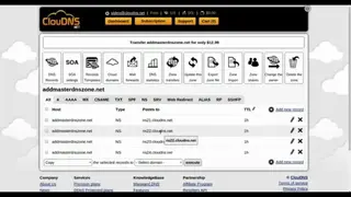 ClouDNS screenshot