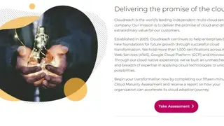 Cloudreach screenshot