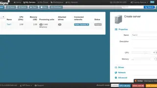 CloudSigma screenshot
