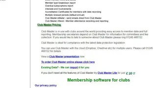 ClubMaster screenshot