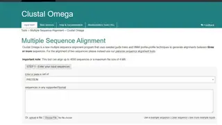 Clustal Omega screenshot