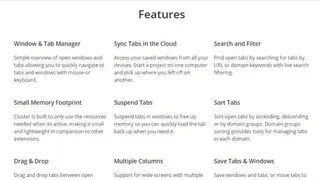 Cluster Tab Manager screenshot