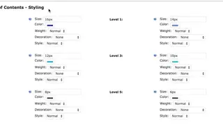 CM Table Of Contents screenshot