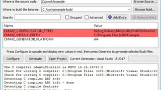 CMake screenshot