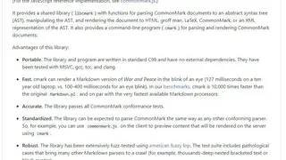 CMark screenshot