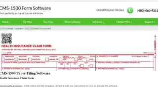 CMS-1500 Software screenshot