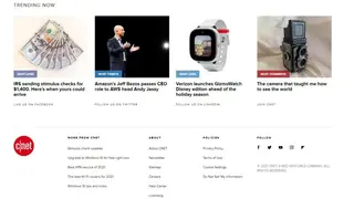 CNET screenshot