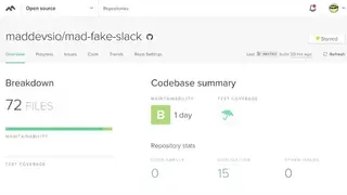 Code Climate screenshot