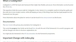 CodeIgniter screenshot