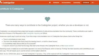 Codelgniter screenshot