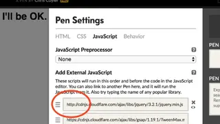 Codepen screenshot