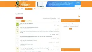 CodeProject screenshot