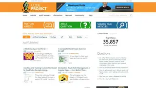 CodeProject screenshot