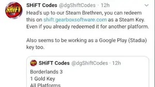 Codes for Borderlands 3 screenshot