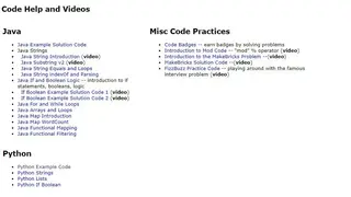 CodingBat screenshot