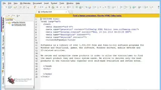 CoffeeCup HTML Editor screenshot