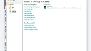 CoffeeCup HTML Editor screenshot
