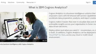 Cognos screenshot