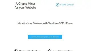 Coinhive screenshot