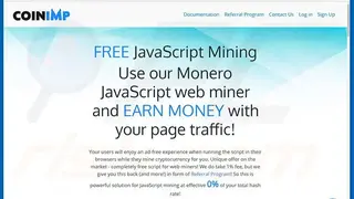 CoinIMP screenshot