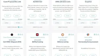 CoinMarketCal screenshot