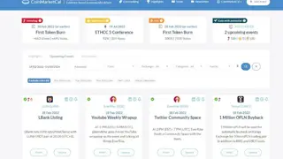 CoinMarketCal screenshot