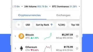 CoinMarketCap screenshot
