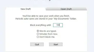 Cold Turkey Writer screenshot