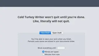 Cold Turkey Writer screenshot