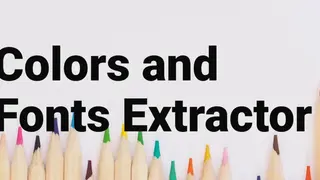 Colors and Fonts Extractor screenshot