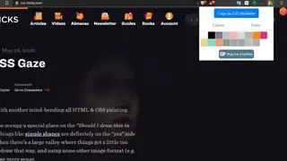 Colors and Fonts Extractor screenshot