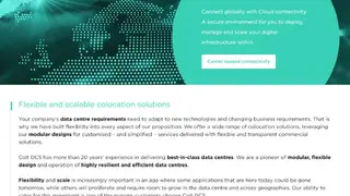 Colt Data Center Outsourcing screenshot