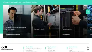 Colt Data Center Outsourcing screenshot