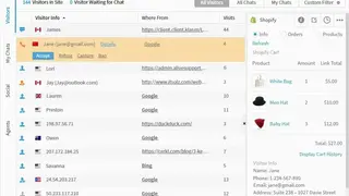 Comm100 Live Chat screenshot