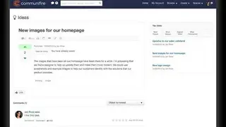 Communifire screenshot